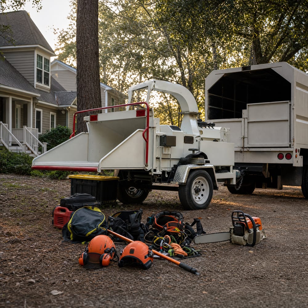 Big Indian Creek Tree Service service equipment near Perry, GA